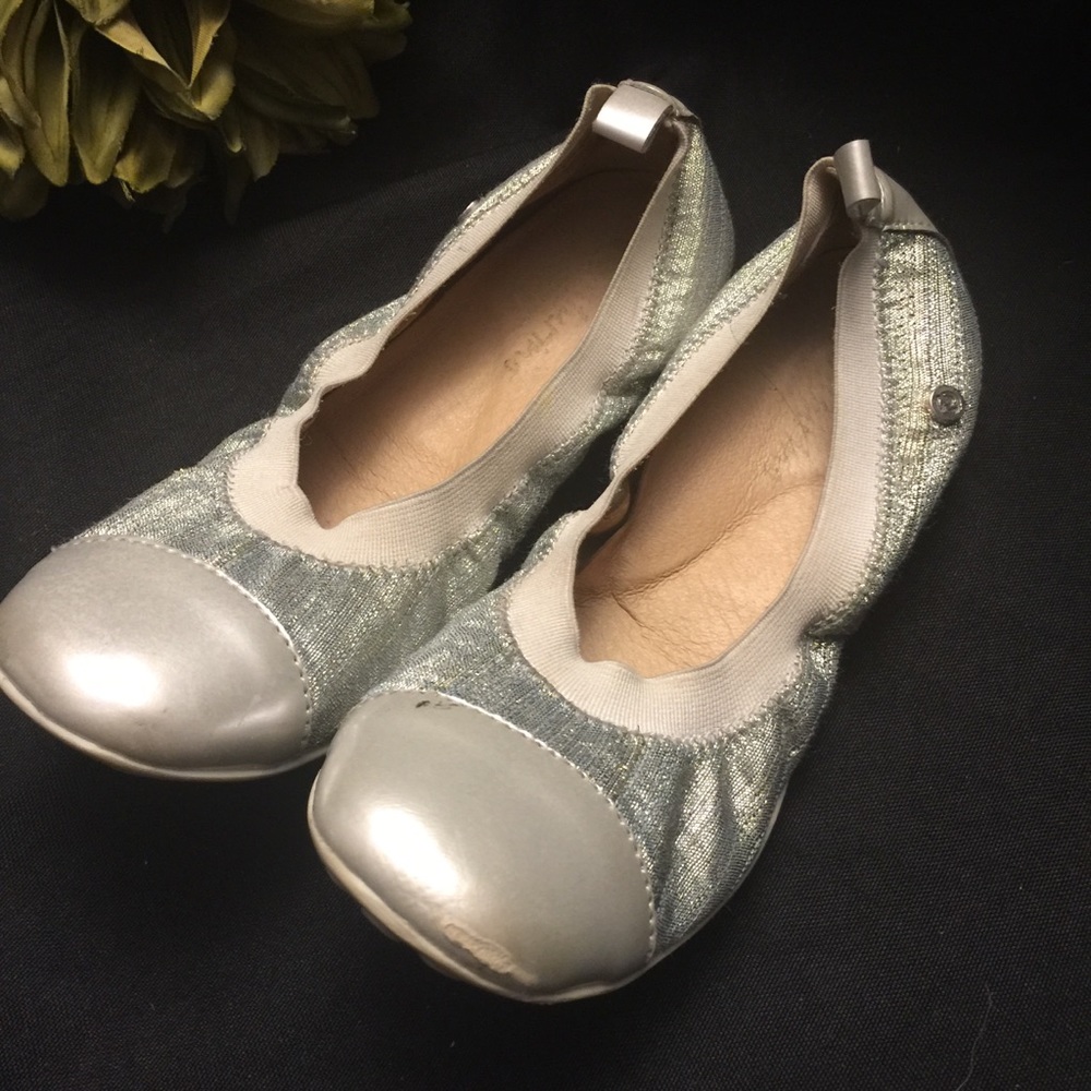 Naturino- Kids Ballet Flats-Silver. Size:30